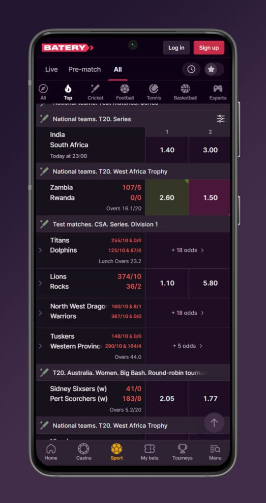 Betting batery bets casino